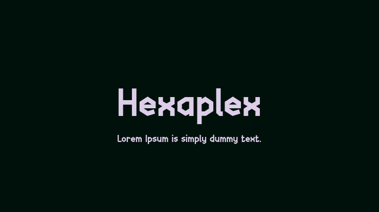 Hexaplex Font
