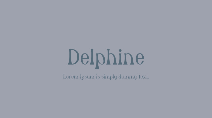 Delphine Font Family