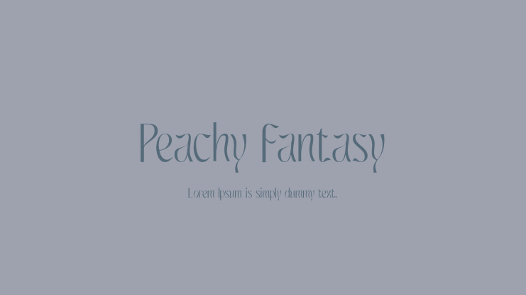 Peachy Fantasy Font