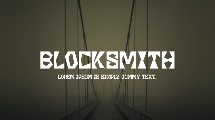 Blocksmith Font