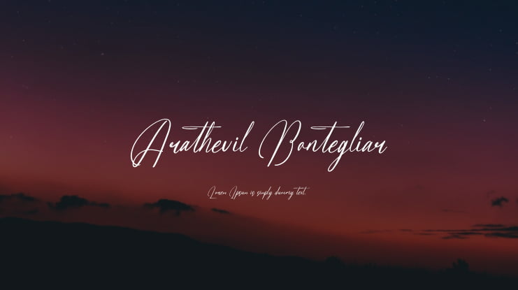 Arathevil Bontegliar Font