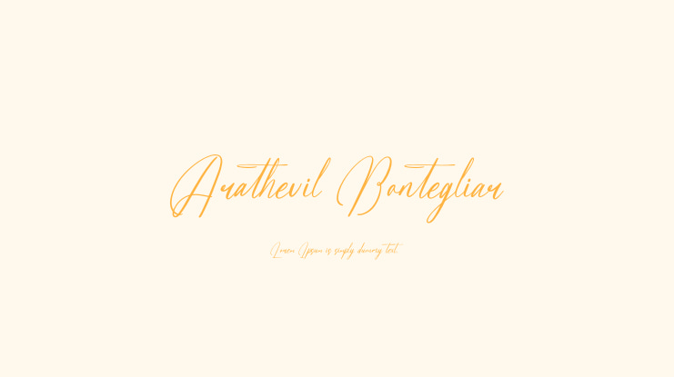 Arathevil Bontegliar Font