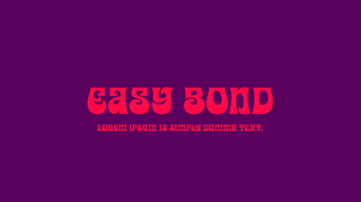 Easy Bond Font