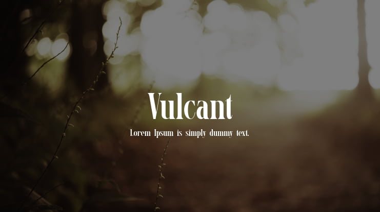 Vulcant Font