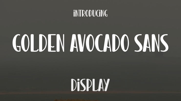 Golden Avocado Sans Font