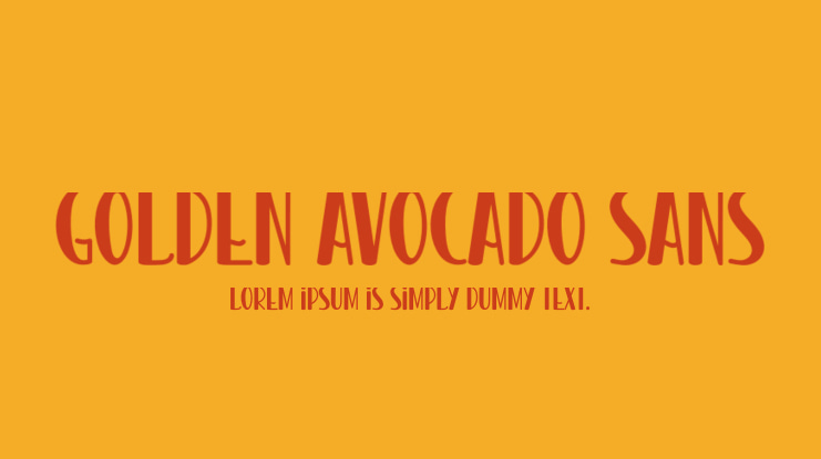 Golden Avocado Sans Font
