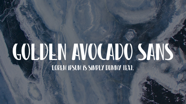 Golden Avocado Sans Font