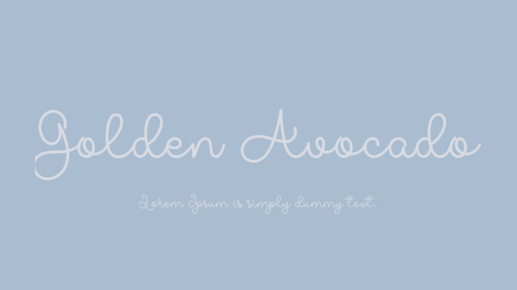 Golden Avocado Font