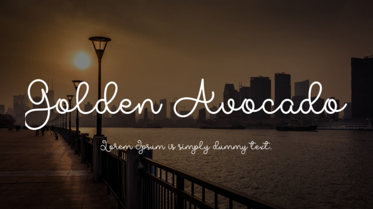 Golden Avocado Font