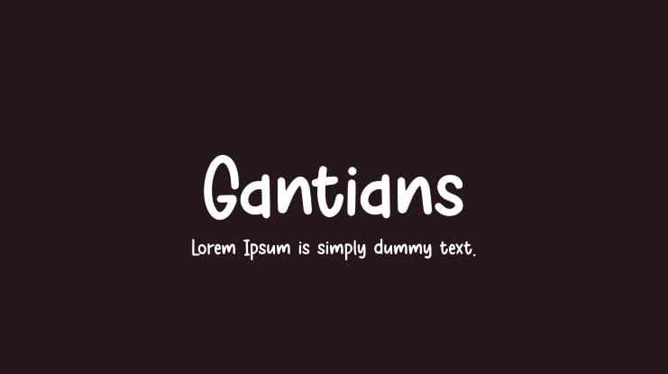 Gantians Font