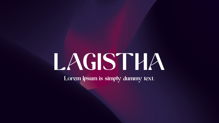 LAGISTHA Font