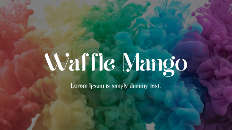 Waffle Mango Font