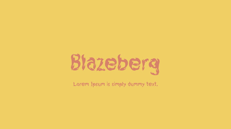 Blazeberg Font