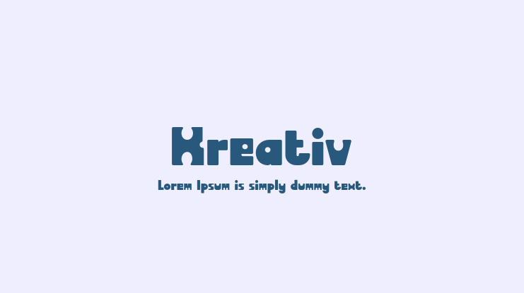 Kreativ Font