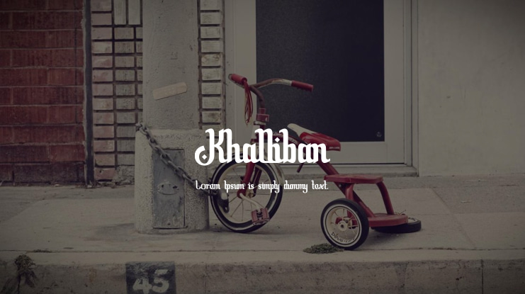 Khalliban Font