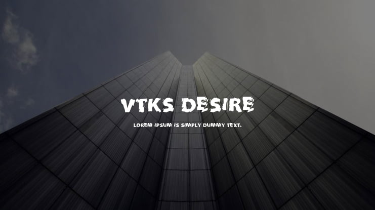 VTKS DESIRE Font