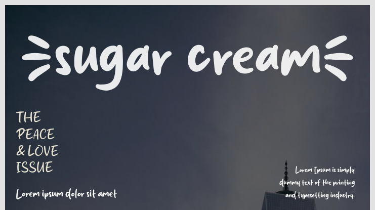 Sugar Cream Font