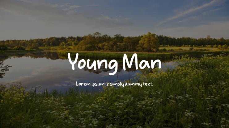 Young Man Font