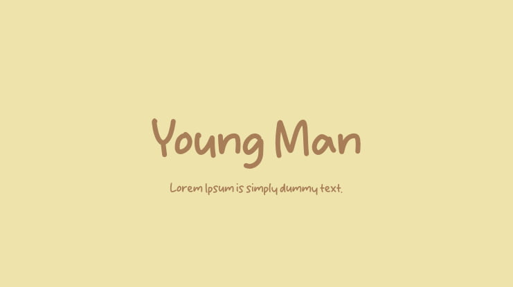 Young Man Font
