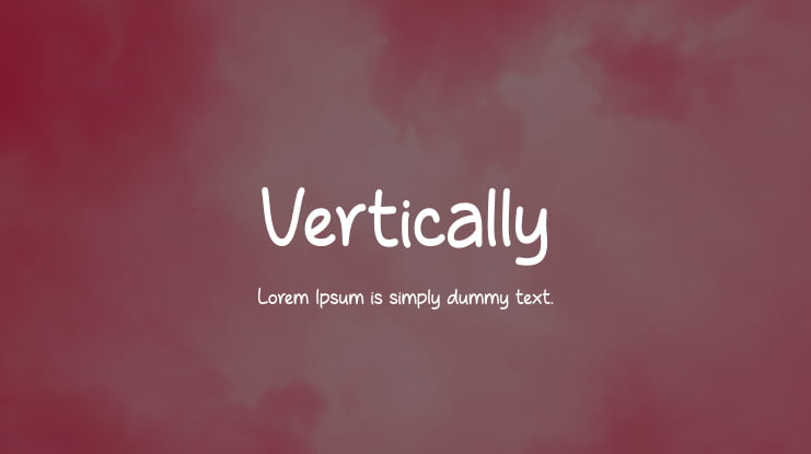 Vertically Font