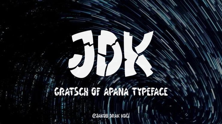JDK Gratsch of Apana Font