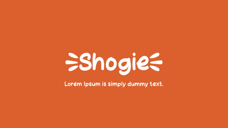 Shogie Font