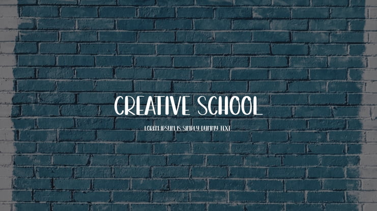 Creative School Font