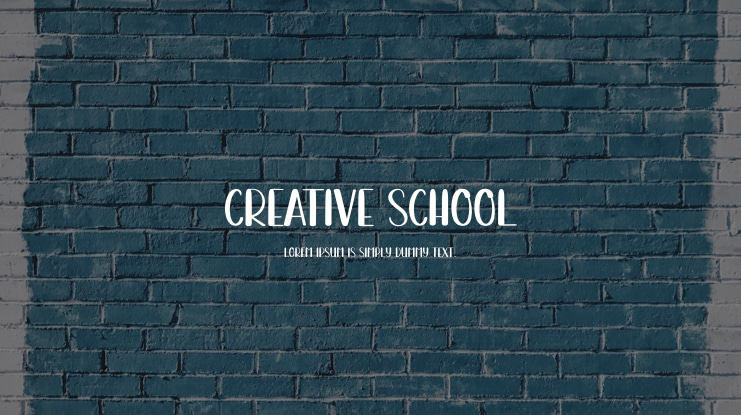 Creative School Font