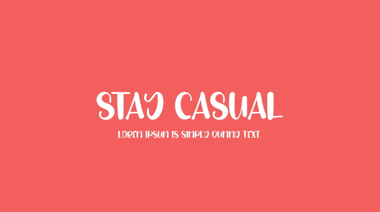 Stay Casual Font