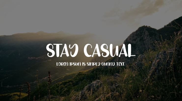 Stay Casual Font