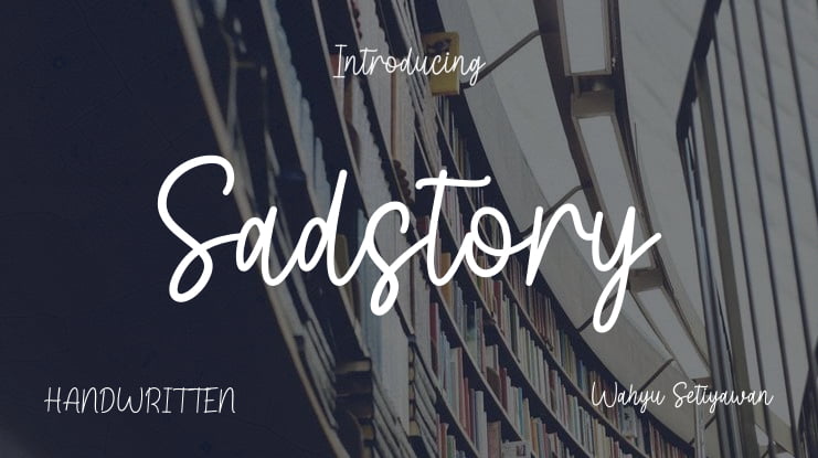 Sadstory Font