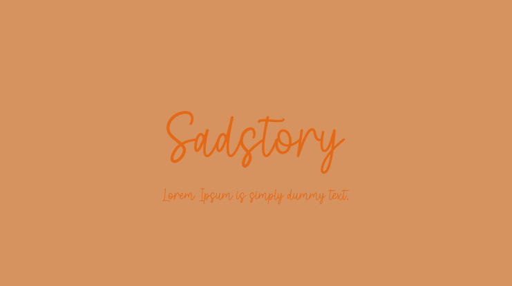 Sadstory Font