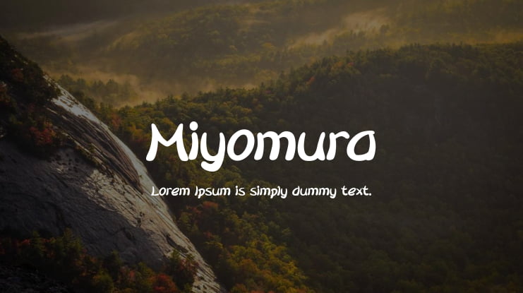 Miyomura Font