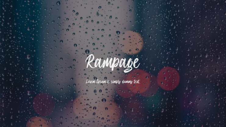 Rampage Font