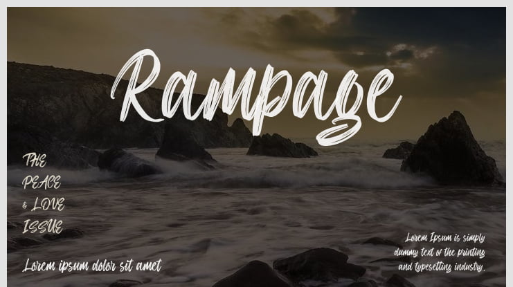 Rampage Font