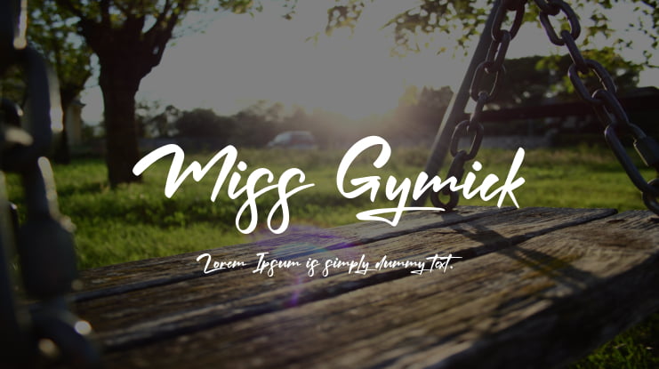 Miss Gymick Font Family
