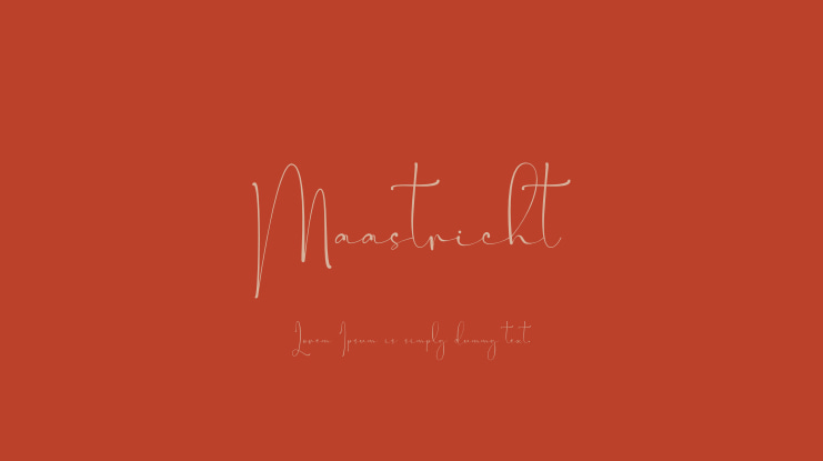 Maastricht Font