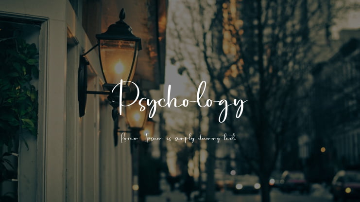 Psychology Font