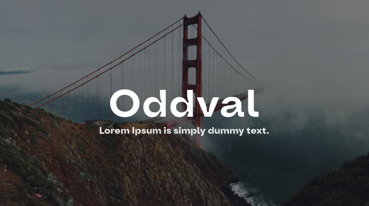 Oddval Font Family