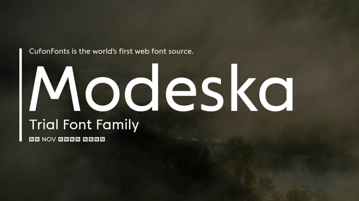 Modeska Trial Font Family