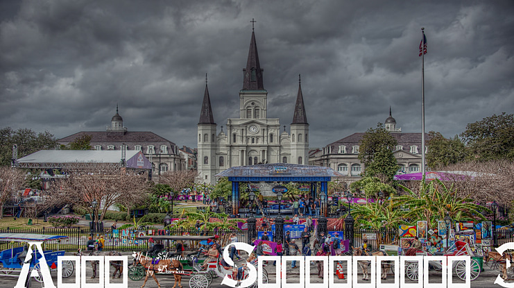 Alpha Silouettes Font Family