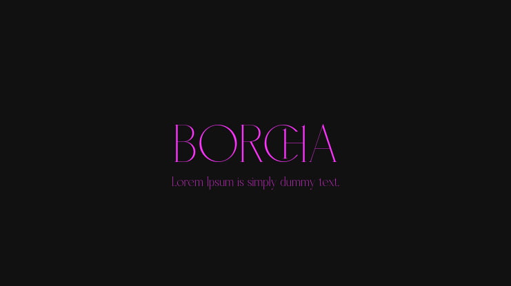 BORCHA Font