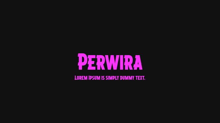Perwira Font