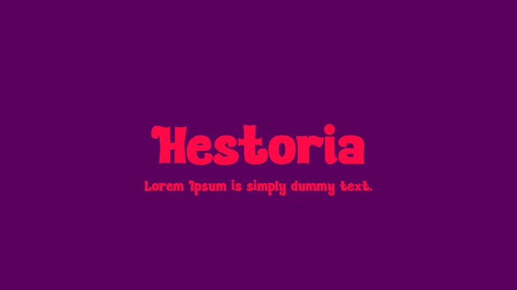 Hestoria Font