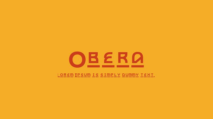Obera Font