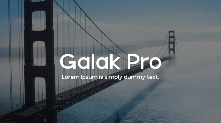 Galak Pro Font