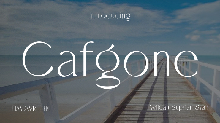 Cafgone Font Family