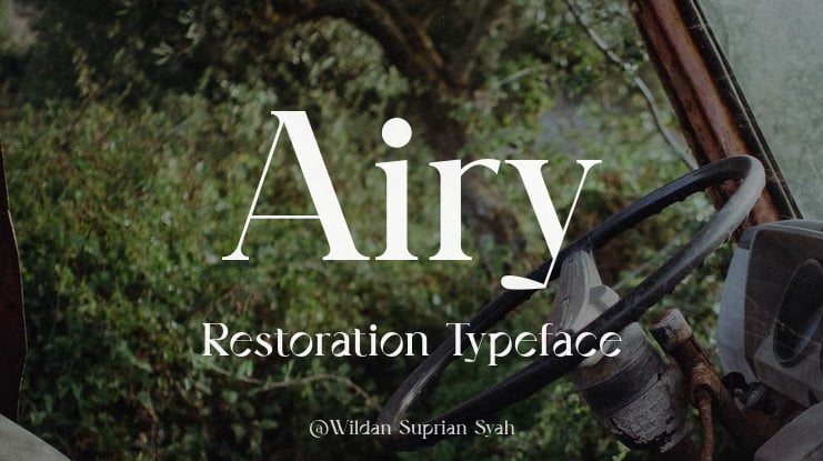Airy Restoration Font Family