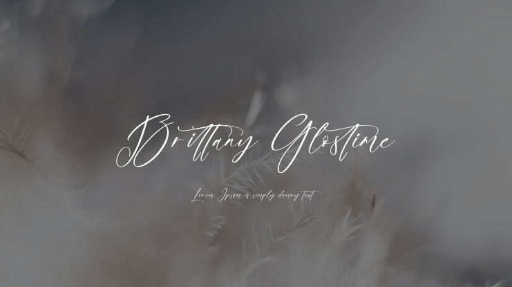 Brittany Glostime Font