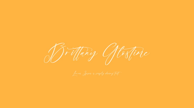Brittany Glostime Font